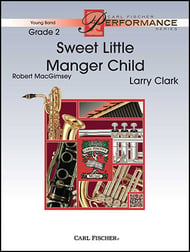 Sweet Little Manger Child Concert Band sheet music cover Thumbnail